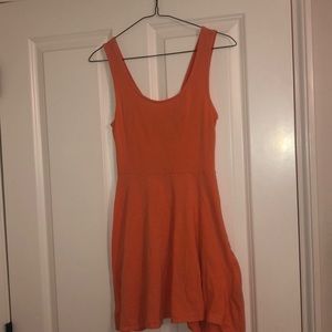 bright orange sundress